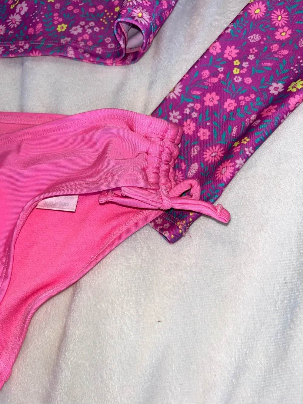 Girls long sleeve tankini swim set- weekend academy